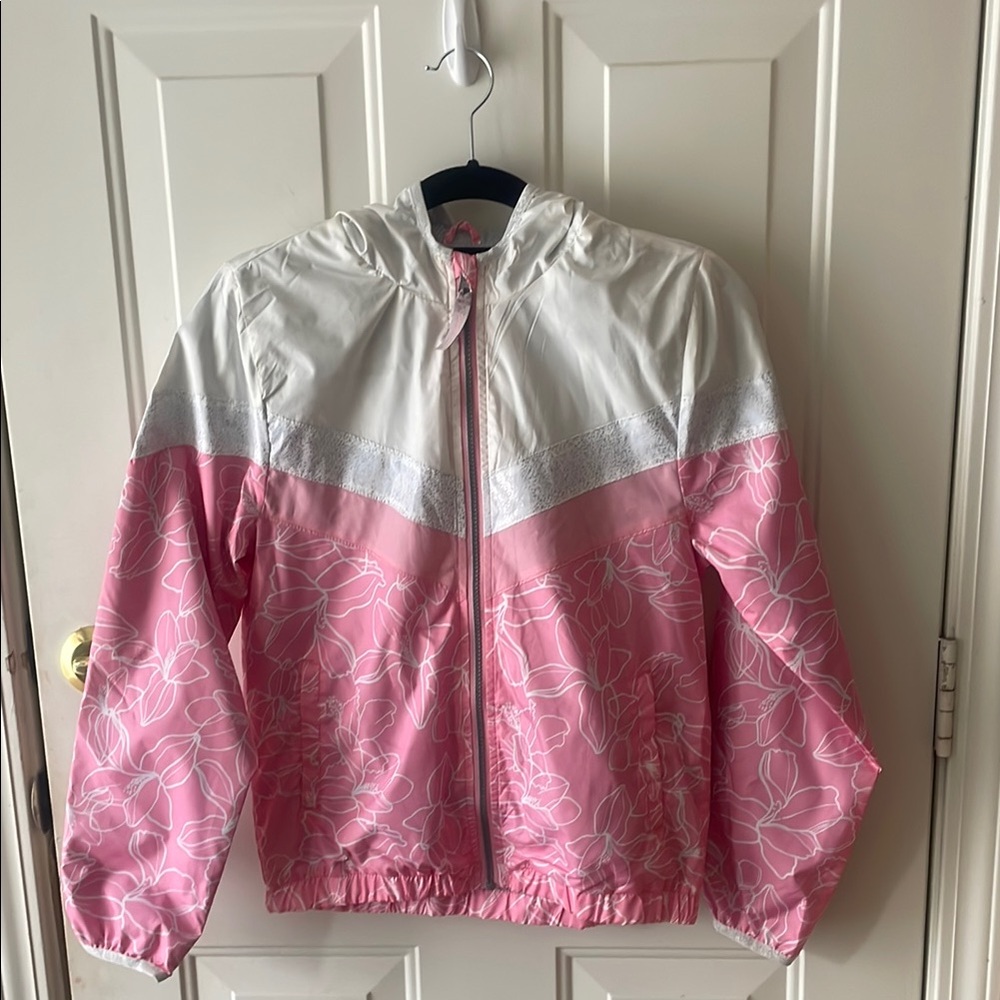 London Fog Pink and White Kids Jacket